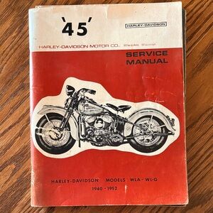 Harley-Davidson Motor Co. Motorcycle Service Manual Cover
